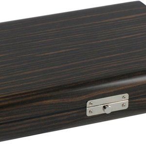 Visol Timber Ebony Wood Travel Cigar Humidor with Humidifier